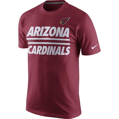 NFL Arizona Cardinals Nike Team Stripe T-Shirt - Cardinal